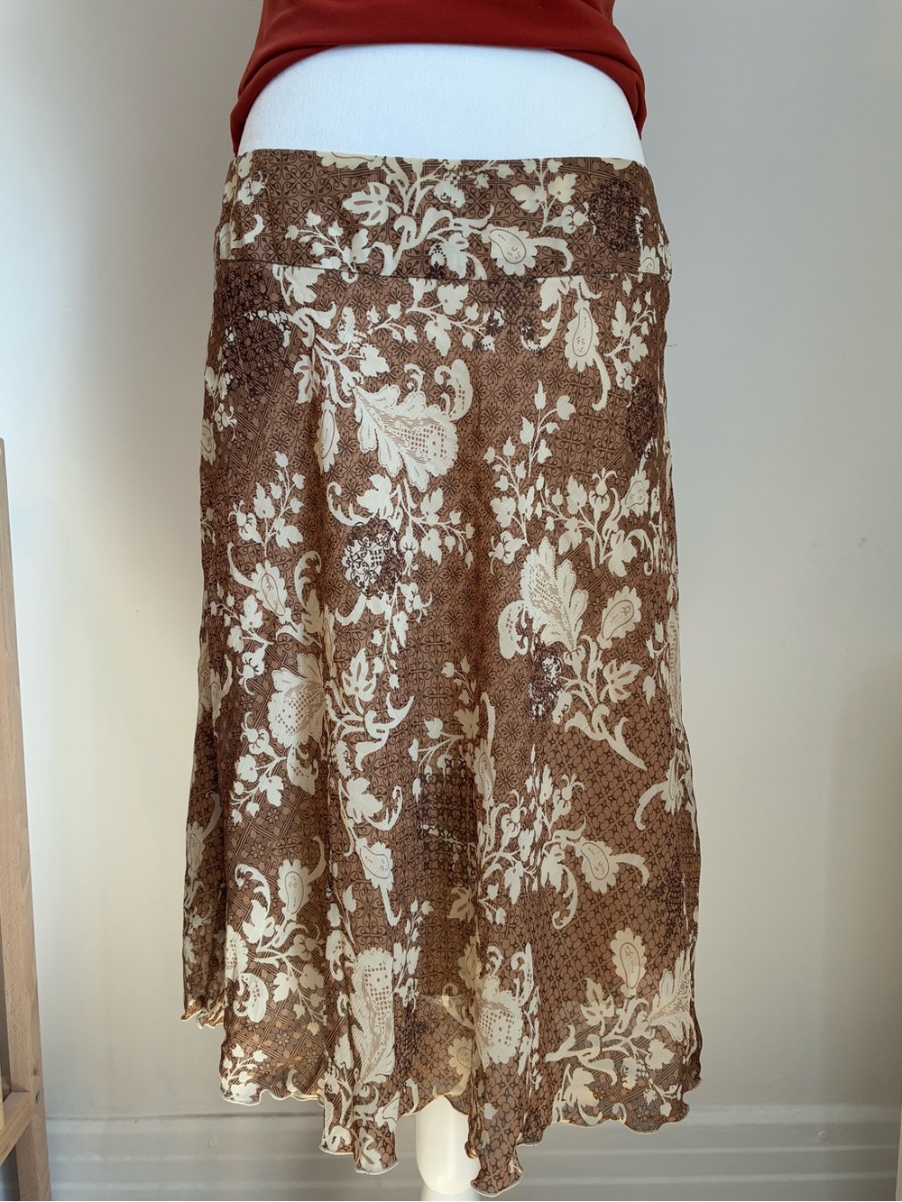 Y2K Paisley Midi skirt